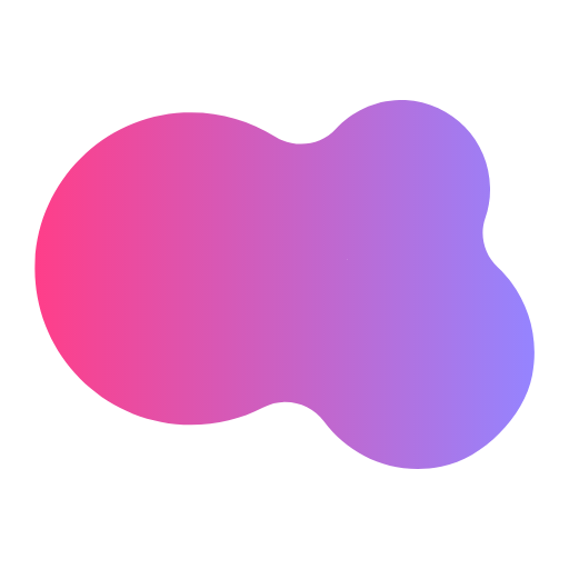 purple gradient shape with transparent background